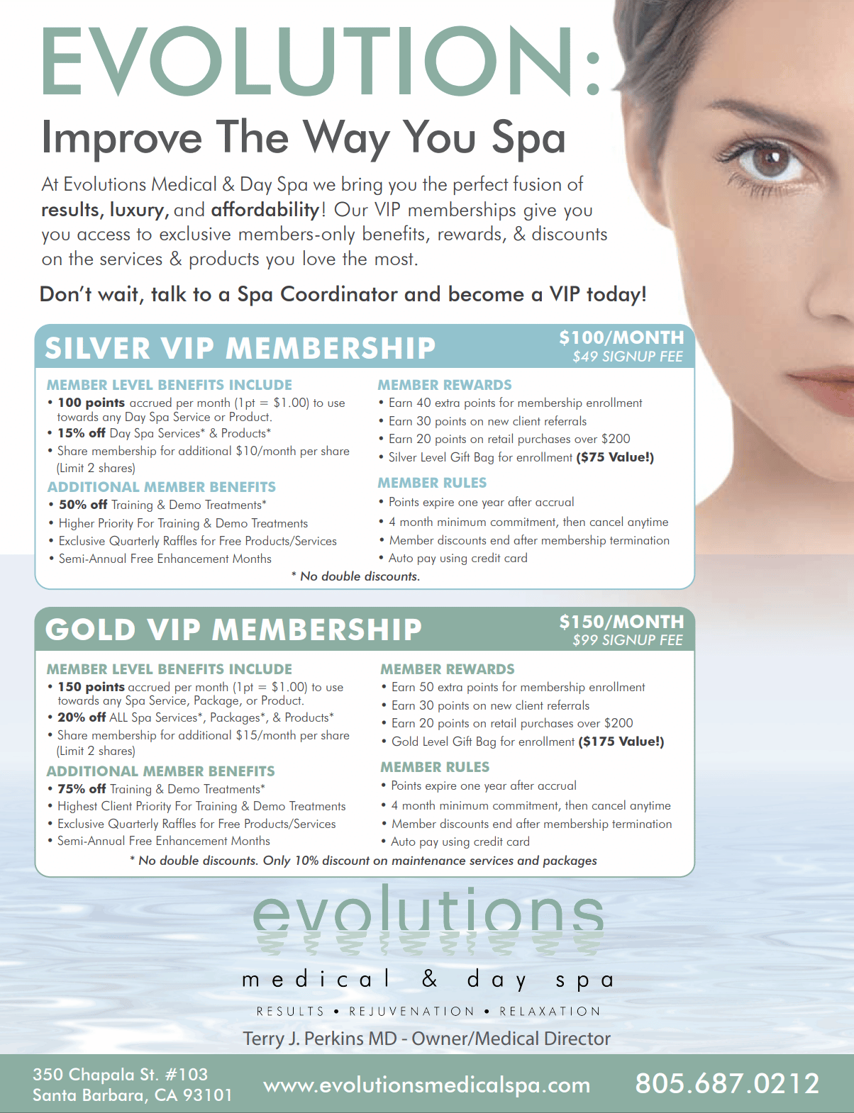 Evolutions Medical and Day Spa Vip Membership Program