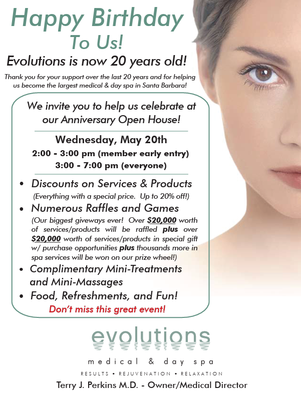 Evolutions Medical Spa Birthday